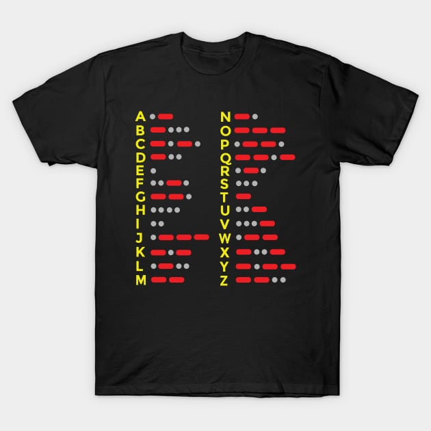 Morse code T-Shirt by HBfunshirts